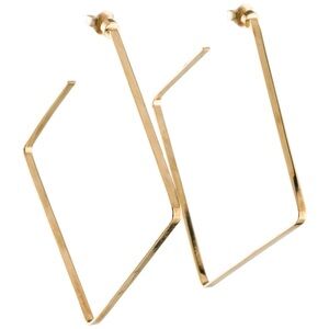 Chic Gold Angular Earrings